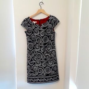 London Times Black and White Mod Dress-Size 4